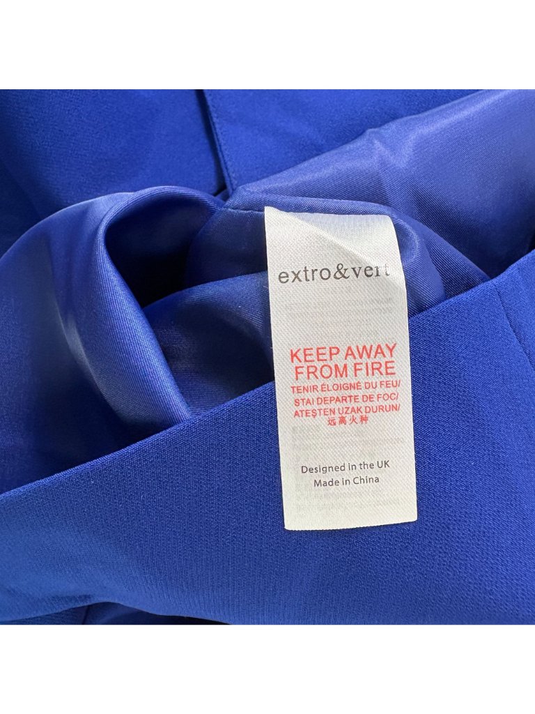 Extro&Vert Blazer Womens Size 16 Royal Blue Two Button Jacket Preppy Office Nwt — image 8 of 8